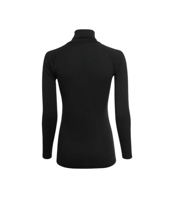 BASE Z1 Langarm-Funktionsshirt MERINO Winter schwarz mit Kragen | DAMEN